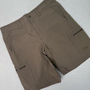 L.L. Bean Men’s Cresta Hiking Brown Cargo Shorts Size 34
